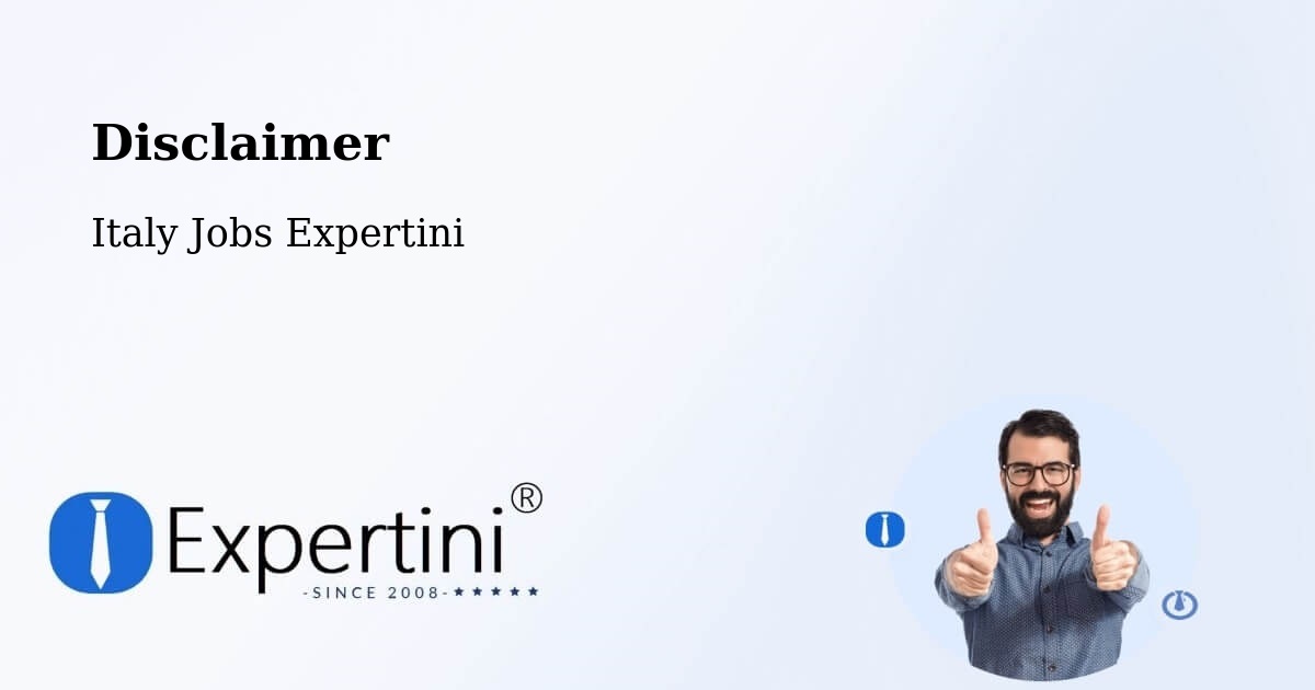 Disclaimer – Nogarole Rocca - Italy Jobs Expertini