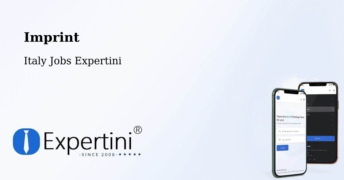 Imprint – Nogarole Rocca - Italy Jobs Expertini